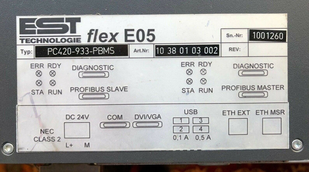 Siemens Simatic Microbox PC420 6AG4040-0AG30-0AA0