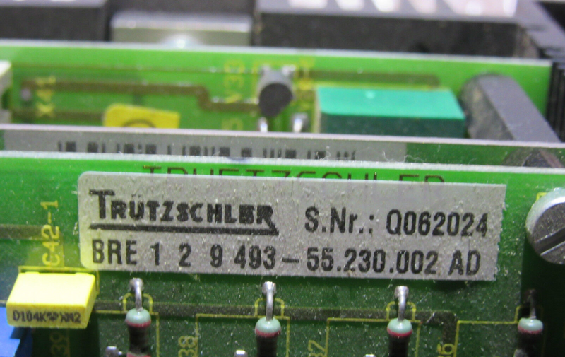 TRÜTZSCHLER  BRE 1B 9 493-55.331.000 AD Control Station