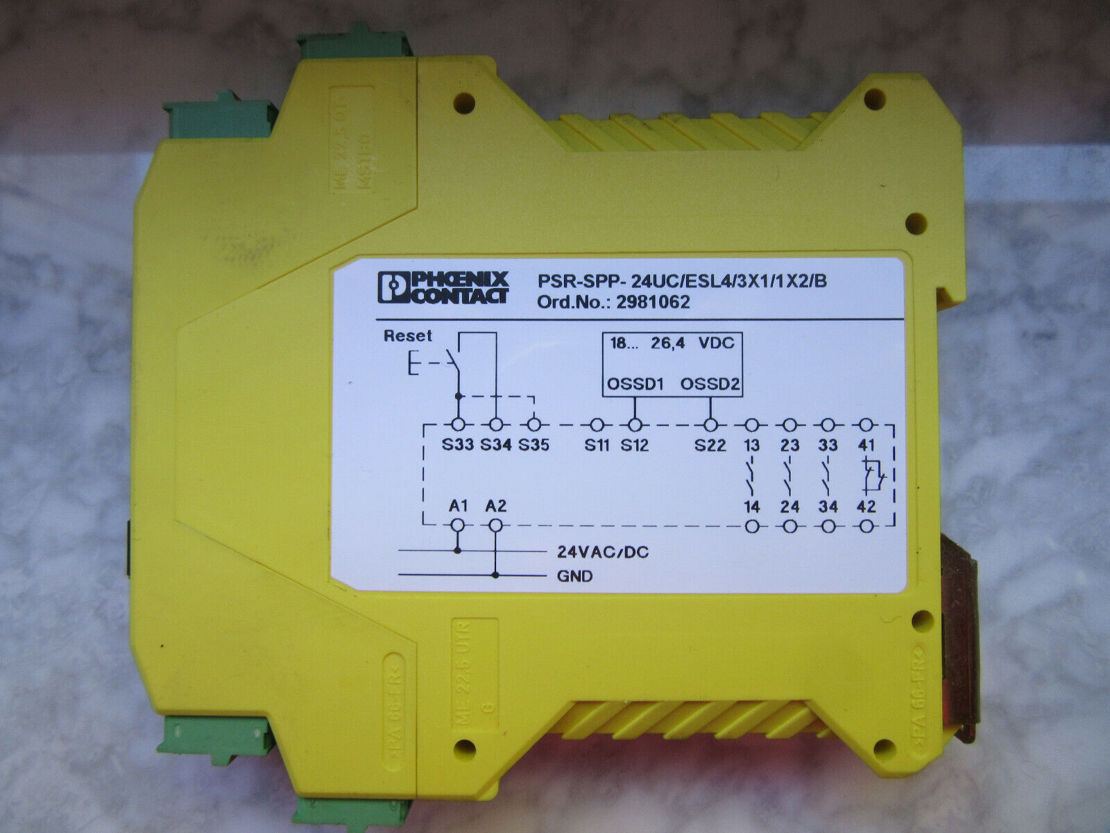 PHOENIX CONTACT PSR-SPP-24UC/ESL4/3X1/1X2/B Ord.No.: 2981062