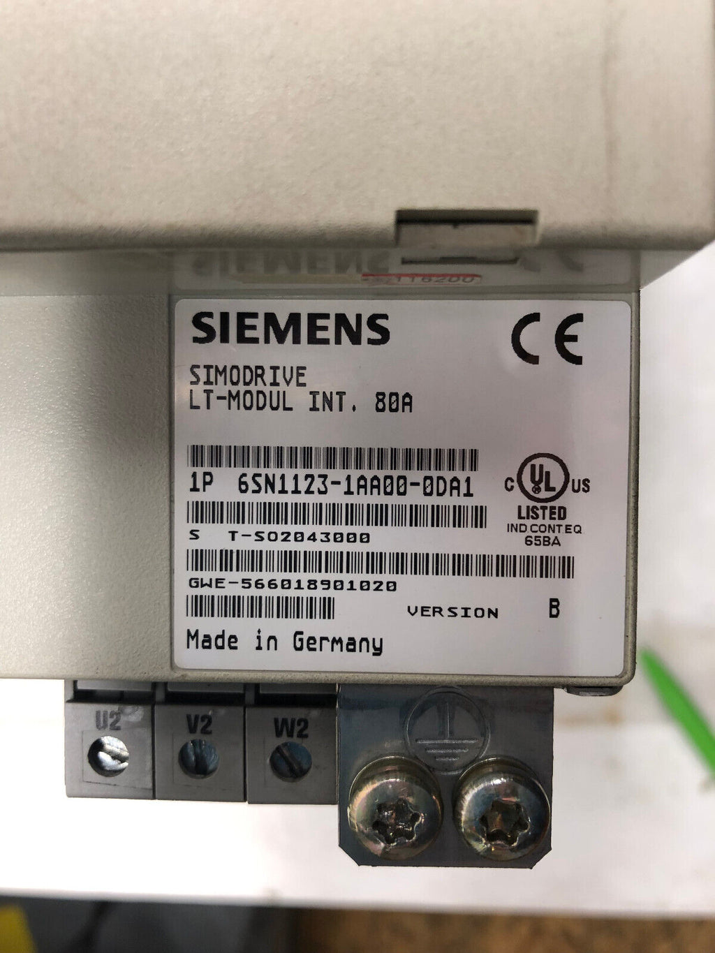 Siemens  SIMODRIVE 6SN1118-0NJ01-0AA0 Version A  mit LT-MODUL 80A