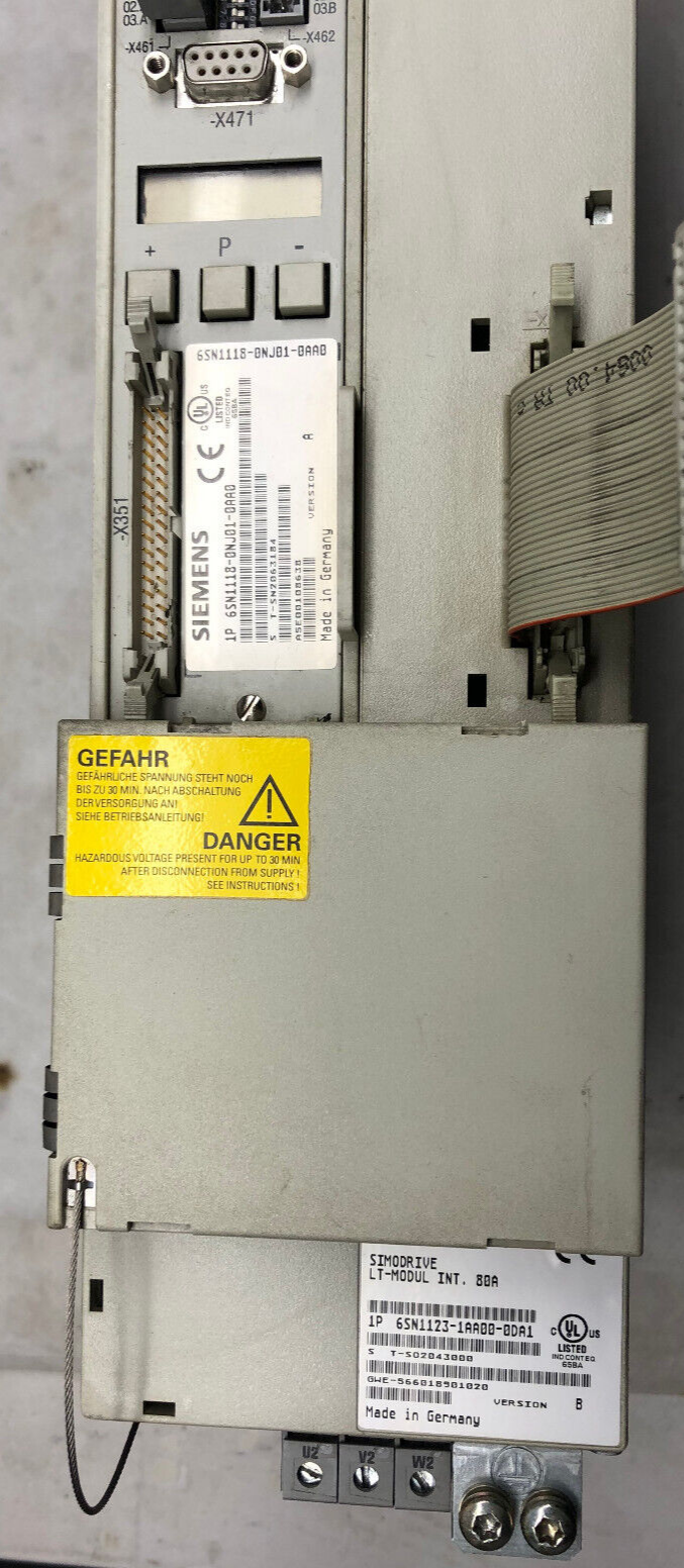 Siemens  SIMODRIVE 6SN1118-0NJ01-0AA0 Version A  mit LT-MODUL 80A