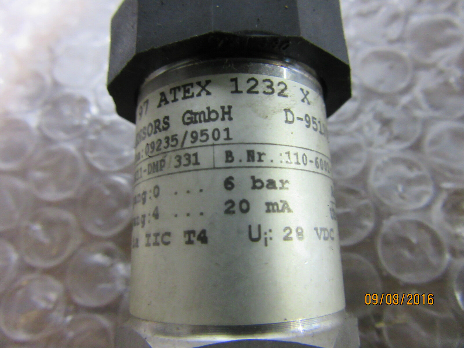 BD SENSORS TÜV 97 ATEX 1232 X