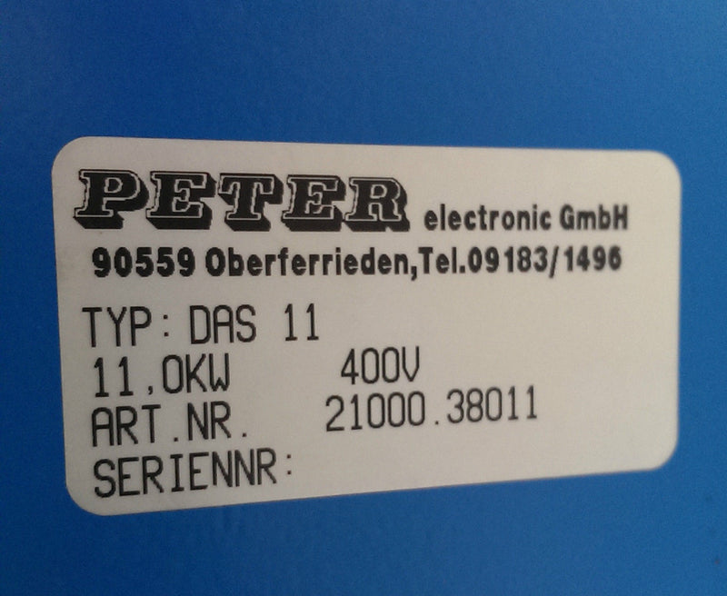 PETER ELECTRONIC Bremsgerät DAS 11 Art.Nr.: 21000.38011