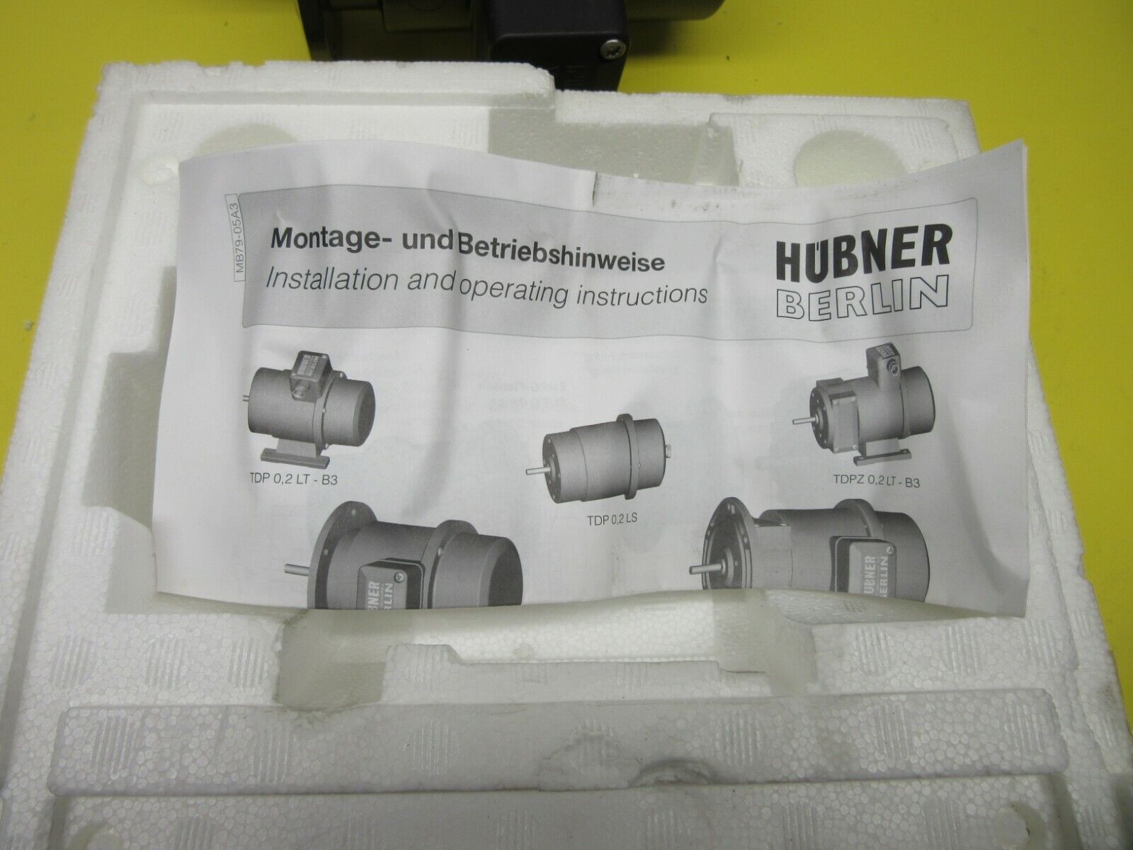 Hübner Berlin / Tachogenerator / Analog-Tacho / TDP 0,2 LT-5