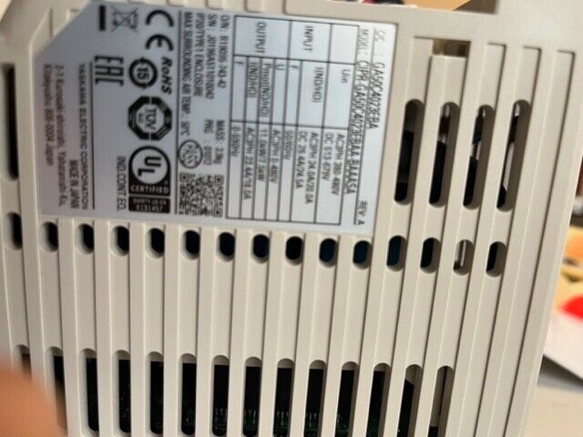 YASKAWA GA50C4023EBA MODEL: CIPR-GA50C4023EBA-BAAASA 11KW