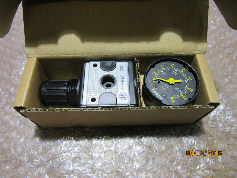 RIEGLER R11-16 Pressure regulator multifix/G 1/4 0.5-16bar - UNBENUTZT/UNUSED - 