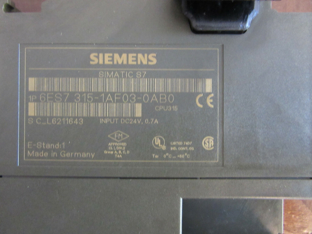 SIEMENS 6ES7 315-1AF03-0AB0 / 6ES7315-1AF03-0AB0