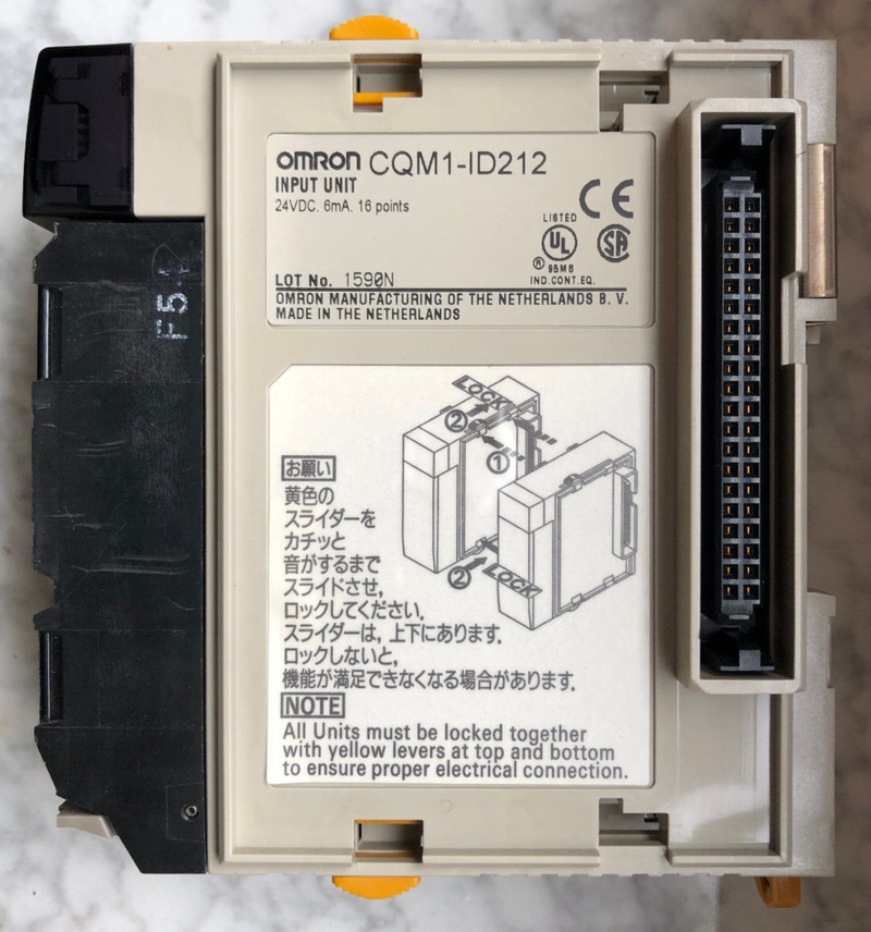 OMRON CQM1-ID212 Input Unit, Abdeckung fehlt