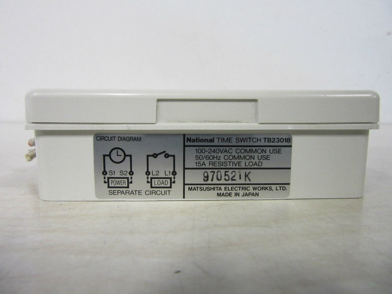 National TB23018 Time Switch AC100-240V 50/60Hz -used-