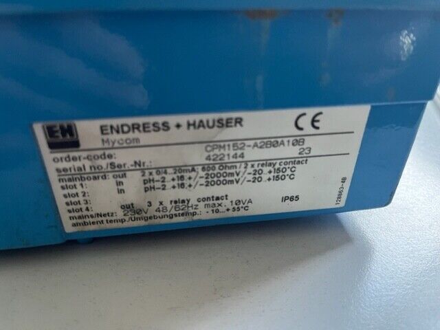 Endress+Hauser Mycom CPM152-A2B0A10B