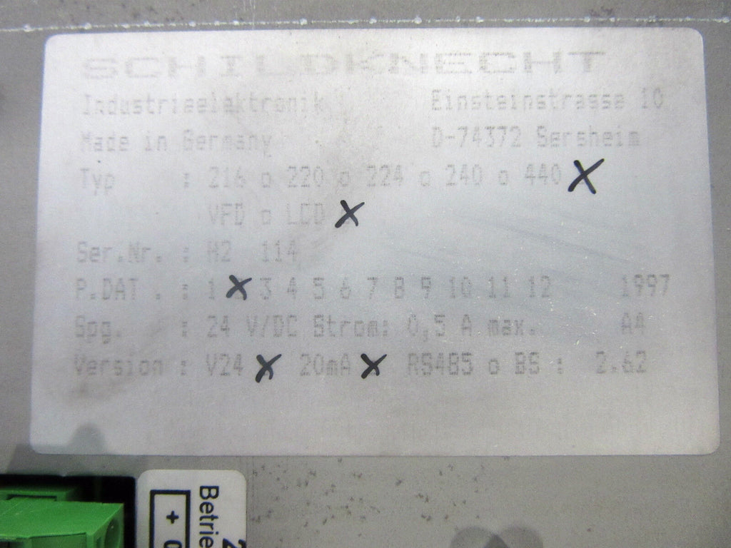 Schildknecht Typ 440 Spg. 24 V/DC -used-