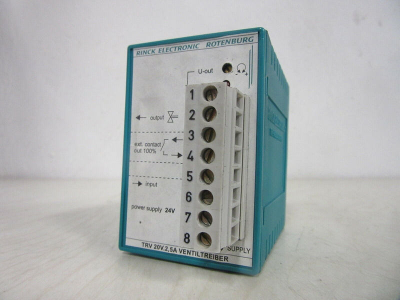Rinck Electronic Rotenburg TRV 20V. 2.5A Ventiltreiber TRV-U 10V.20V-2.5A