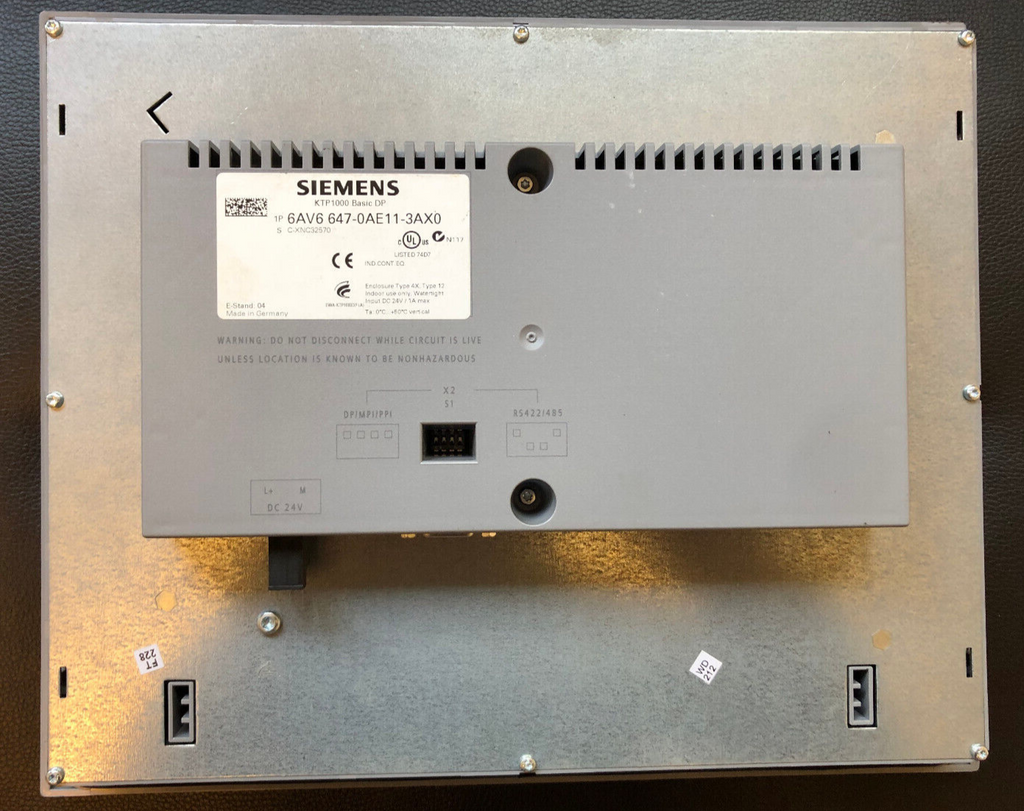 Siemens Touch-Bedienpanel KTP 1000 BASIC DP 6AV6 647-0AE11-3AX0