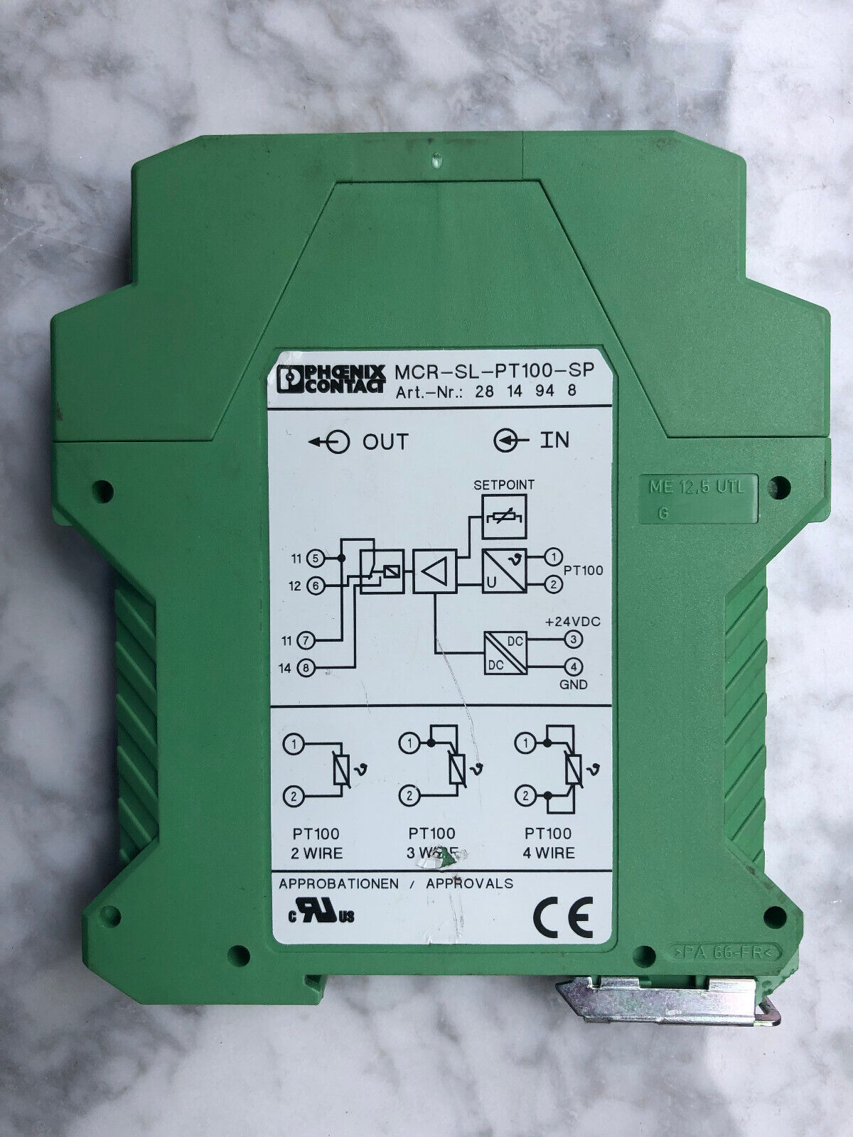 PHOENIX CONTACT Temperaturwächter MCR-SL-PT100-SP Art.-Nr. 2814948  -gebraucht-