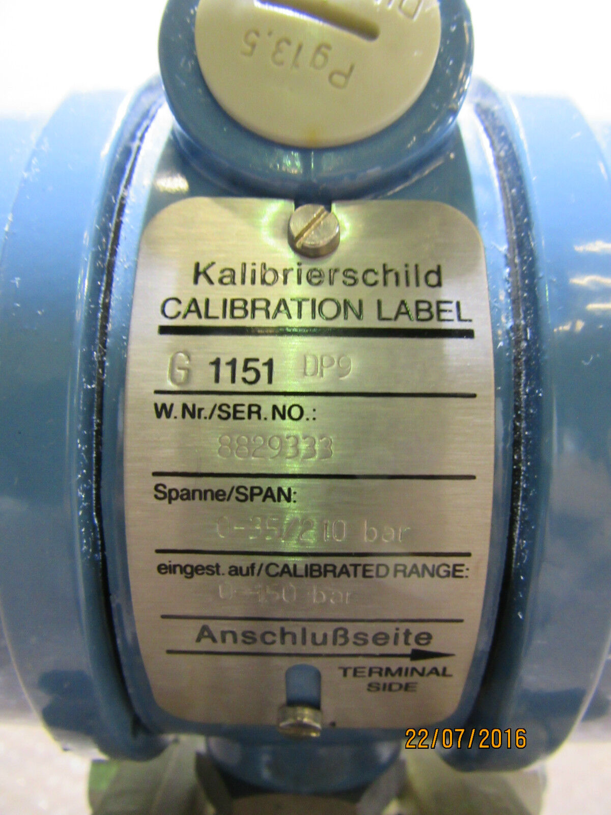 Rosemount G1151 DP9 E12 Pressure Transmitter  - used -
