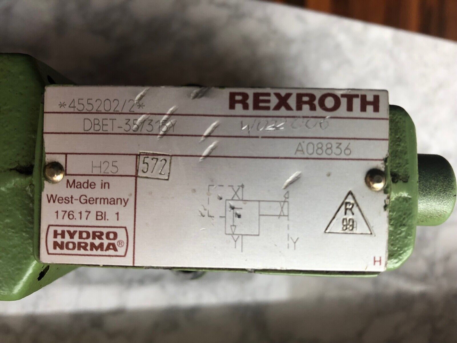Rexroth DBET-35/315Y 455202/2 Magnetventil