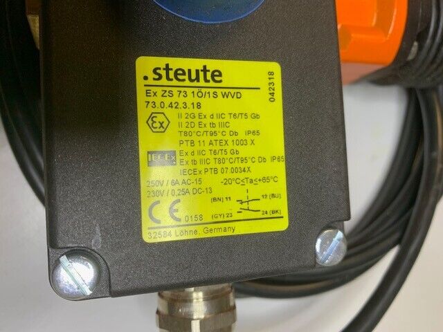 Steute EX ZS 73 1Ö/1S  WVD - 3M Ex Seilzug-Notschalter. Nr.: 73042318