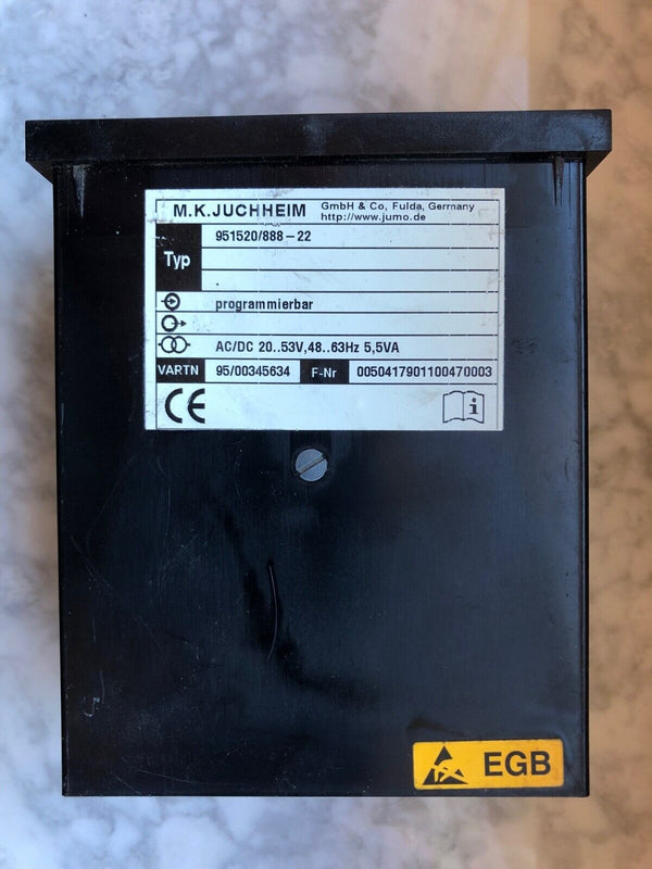 JUMO DI48 951520/888-22 Programmierbare Temperaturanzeige