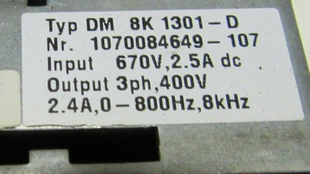 Bosch DM 8K 1301-D | Output : 400V 