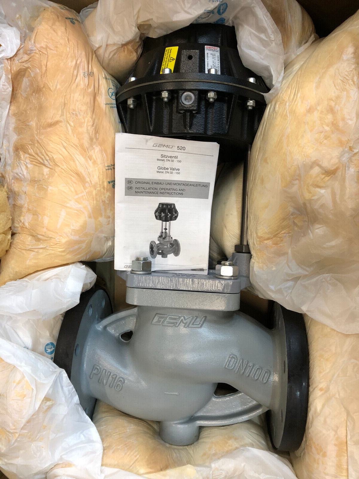GEMÜ 520 Sitzventil Metall, DN100, Globe Valve Metal, DN100 88393374