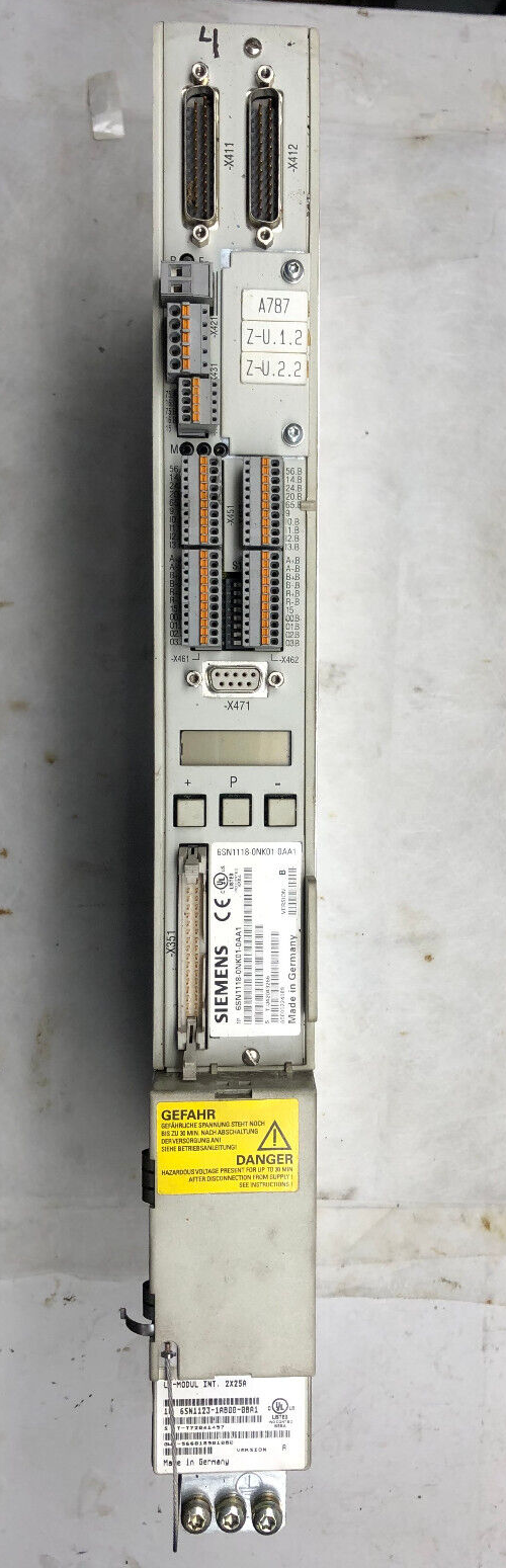 Siemens 6SN1118-0NK01-0AA1 Version B SIMODRIVE Steuergerät m. Simodrive LT-Modul