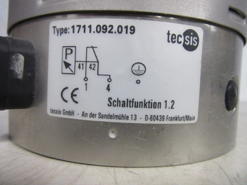 Tecsis 1711.092.019 tecsis Druckmessgerät Manometer 0...6000 bar 