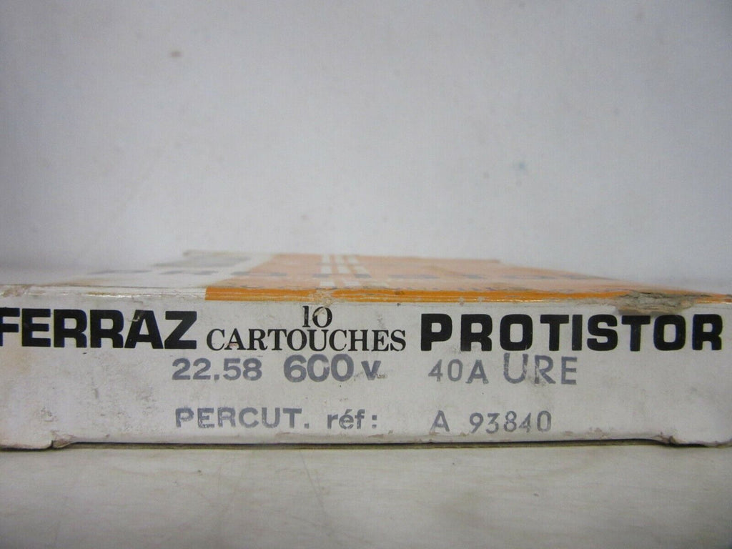 Ferraz Shawmut 621 CPURE22 40 Protistor 22x58 cylindrical fuse 600V, 40A -3pcs-