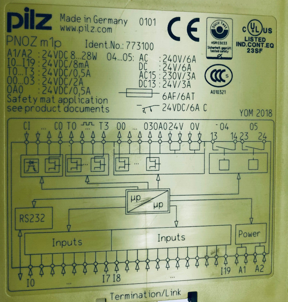 Pilz 773100 Sicherheits-Basisgerät PNOZ m1p