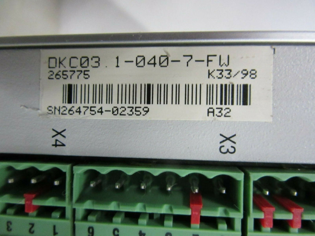 Indramat Digital AC-Servo Controller DKC03.1-040-7-FW FWA-ECODRV-PDP-03VRS-MS