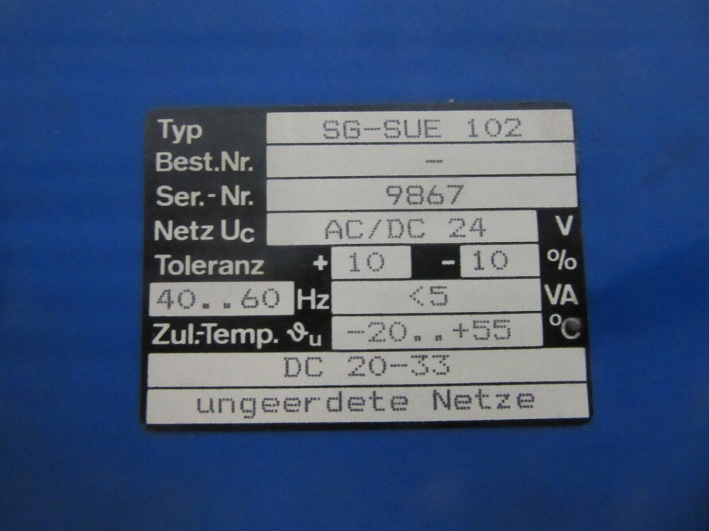 Mayser Electronic-Safety-System SG-SUE 102 AC/DC 24V