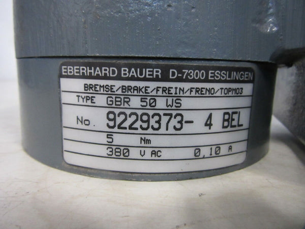Eberhard Bauer GBR 50 WS Bremse  5 Nm 380V AC 0,10A
