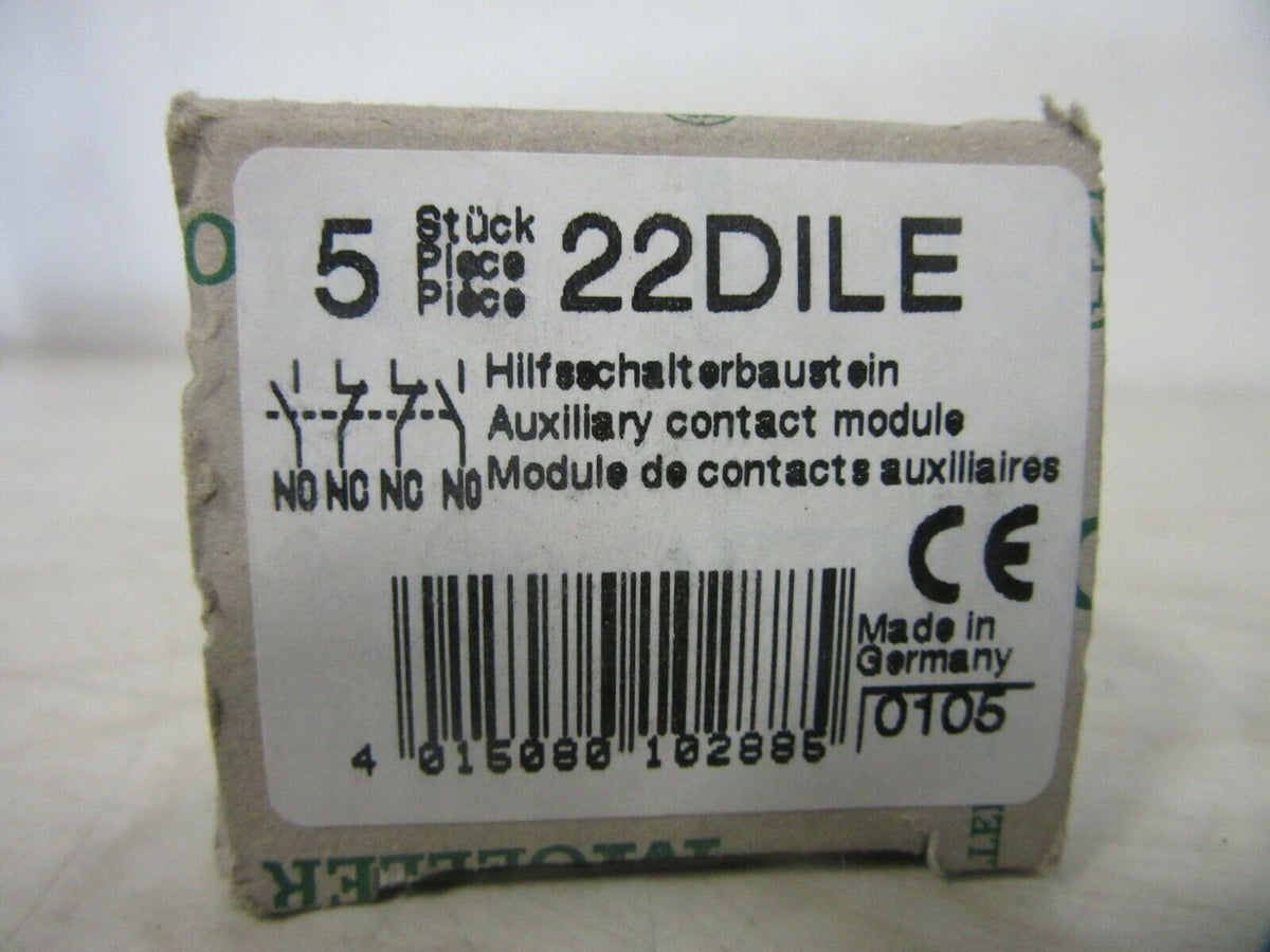 Moeller 22DILE Hilfsschalterbaustein -5Stück-