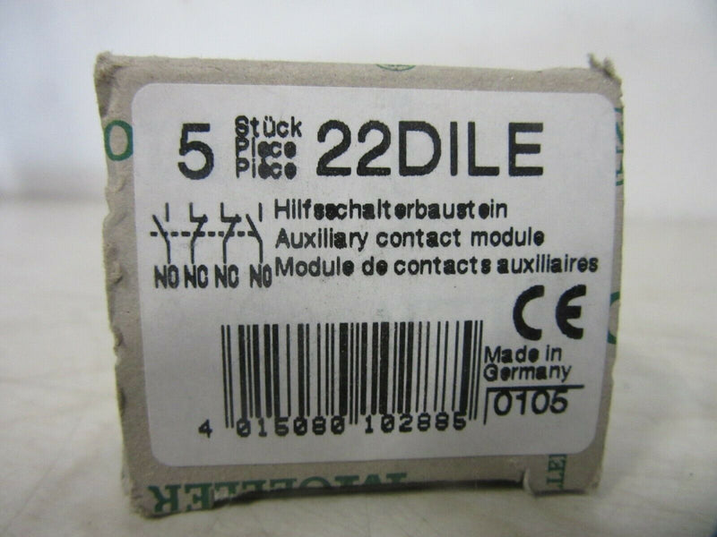 Moeller 22DILE Hilfsschalterbaustein -5Stück-