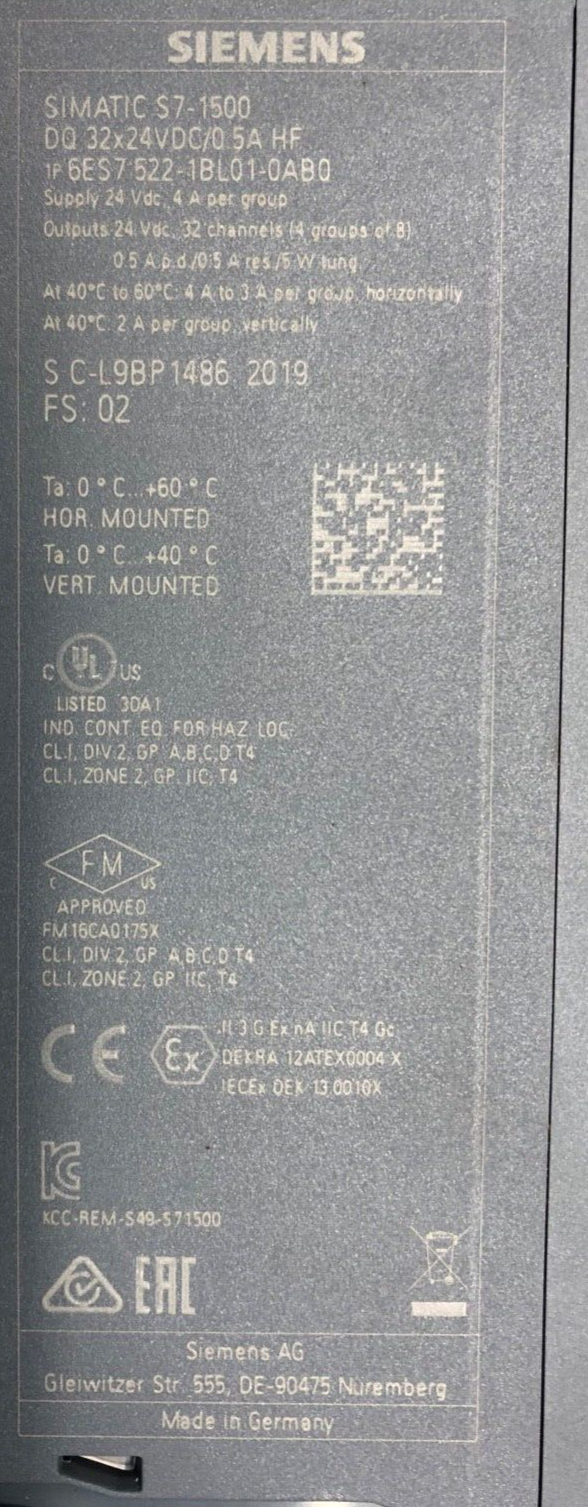 Siemens SIMATIC S7-1500 6ES7 522-1BL01-0AB0 -gebraucht, used-