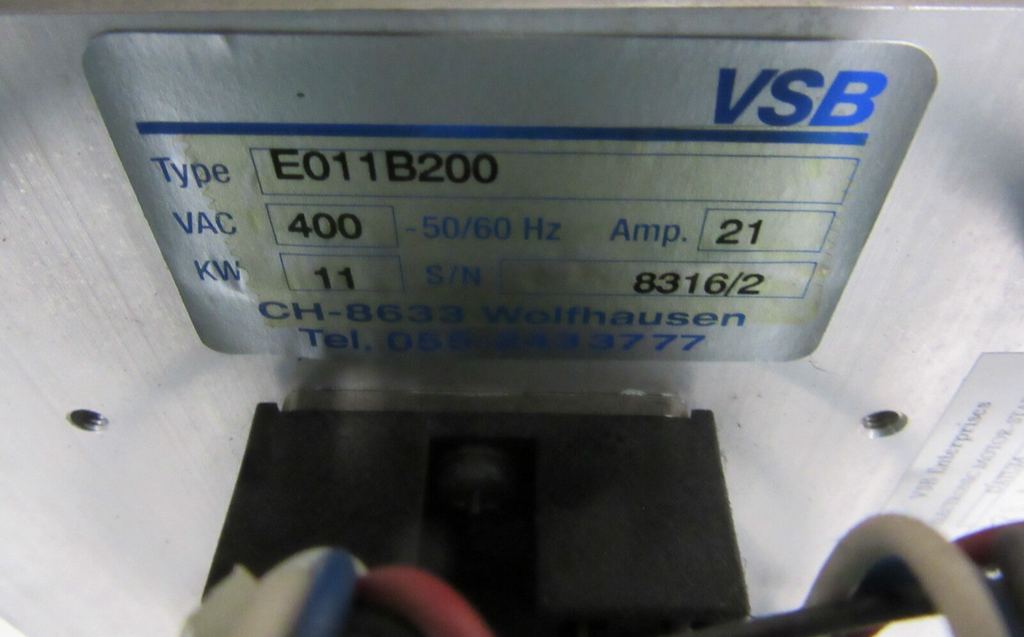 VSB E011B200 400 VAC 11 KW 21 A