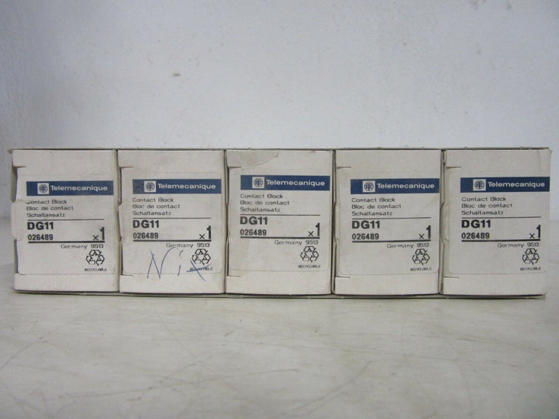 Telemecanique DG11 Schaltansatz 026489 Contact Block -5pieces-