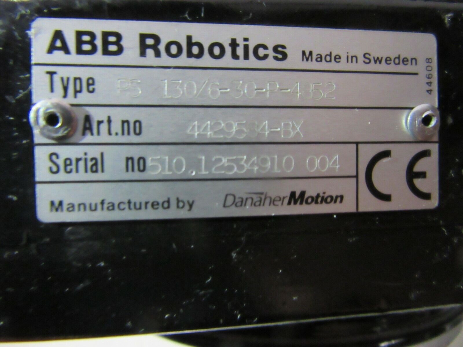 ABB Robotics AC Servomotor PS 130/6-30-P-4852 mit 23210885-25