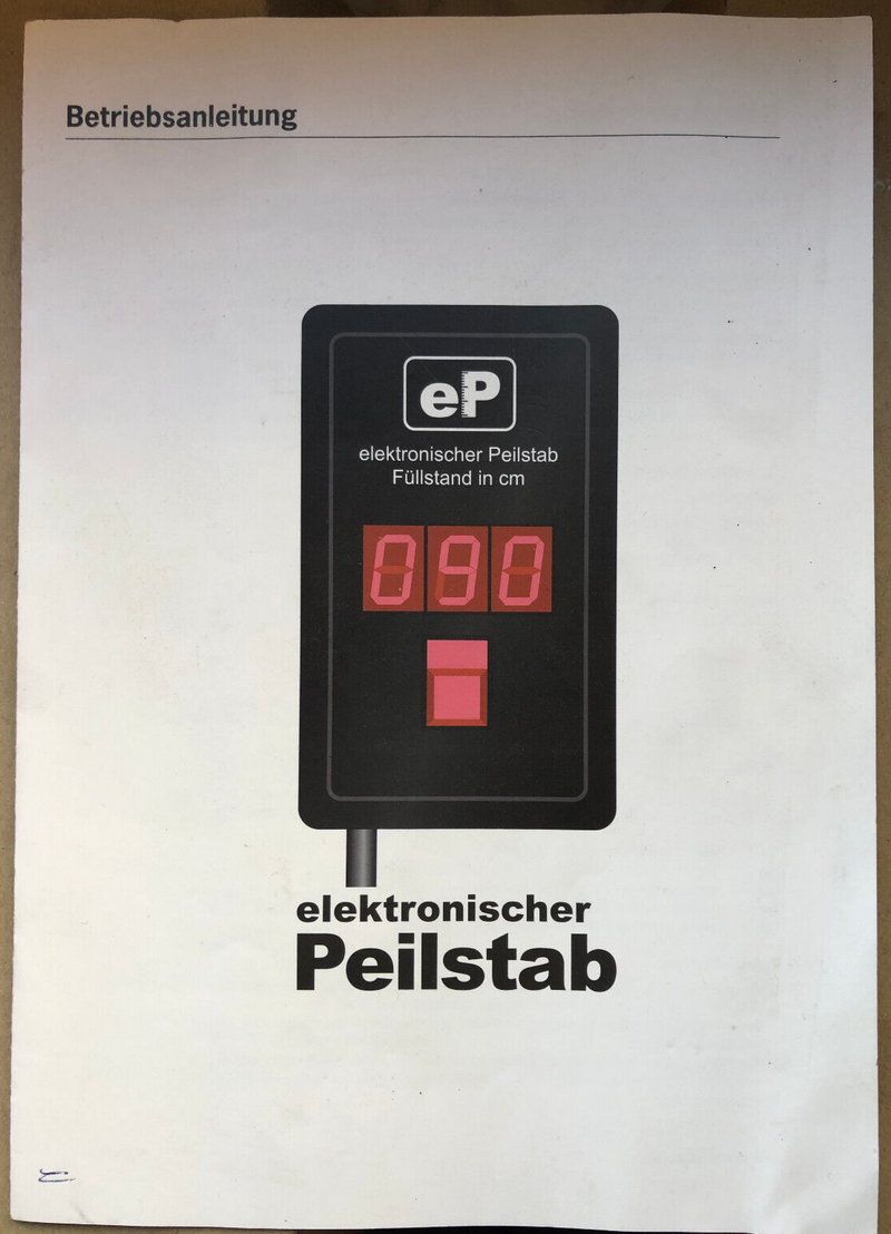 Elektronische Füllstandsanzeige für Wasser, Elektronischer Peilstab