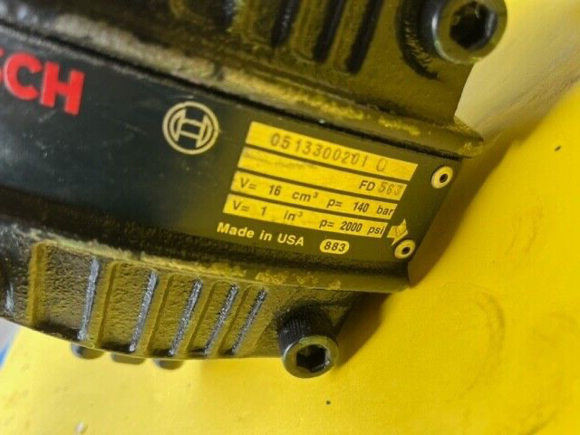 BOSCH Hydraulik Pumpe 0513300201 140/2000 bar/psi 16/1 cm3/inch