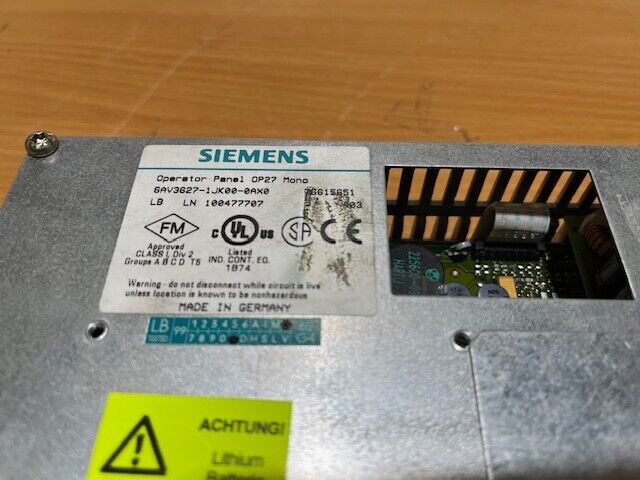 Siemens OP27 6AV3627-1JK00-0AX0