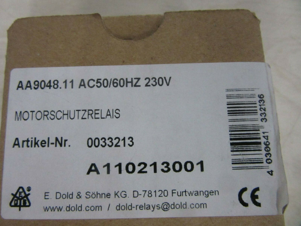 Dold & Söhne KG AA 9048.11 AC50/HZ 230V Motorschutzrelais