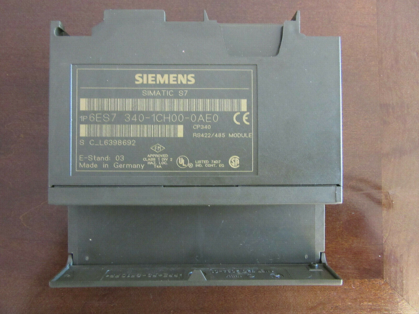 SIEMENS SIMATIC S7 6ES7 340-1CH00-0AE0 E-Stand: 03
