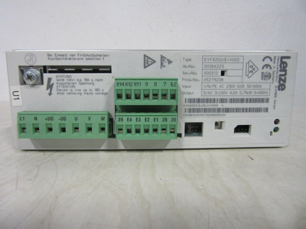 LENZE EVF 8202-E-V002 FREQUENZUMRICHTER 0,75kW