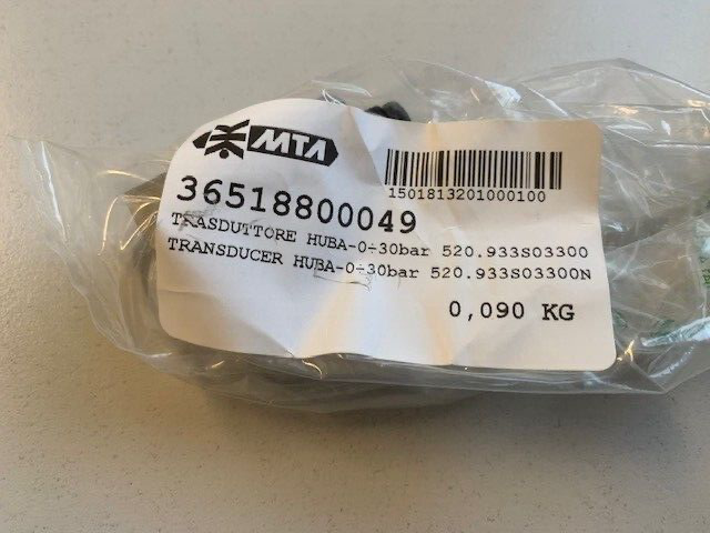 HUBA Control Transducer 0-30 bar Nr. 520.933S03300N