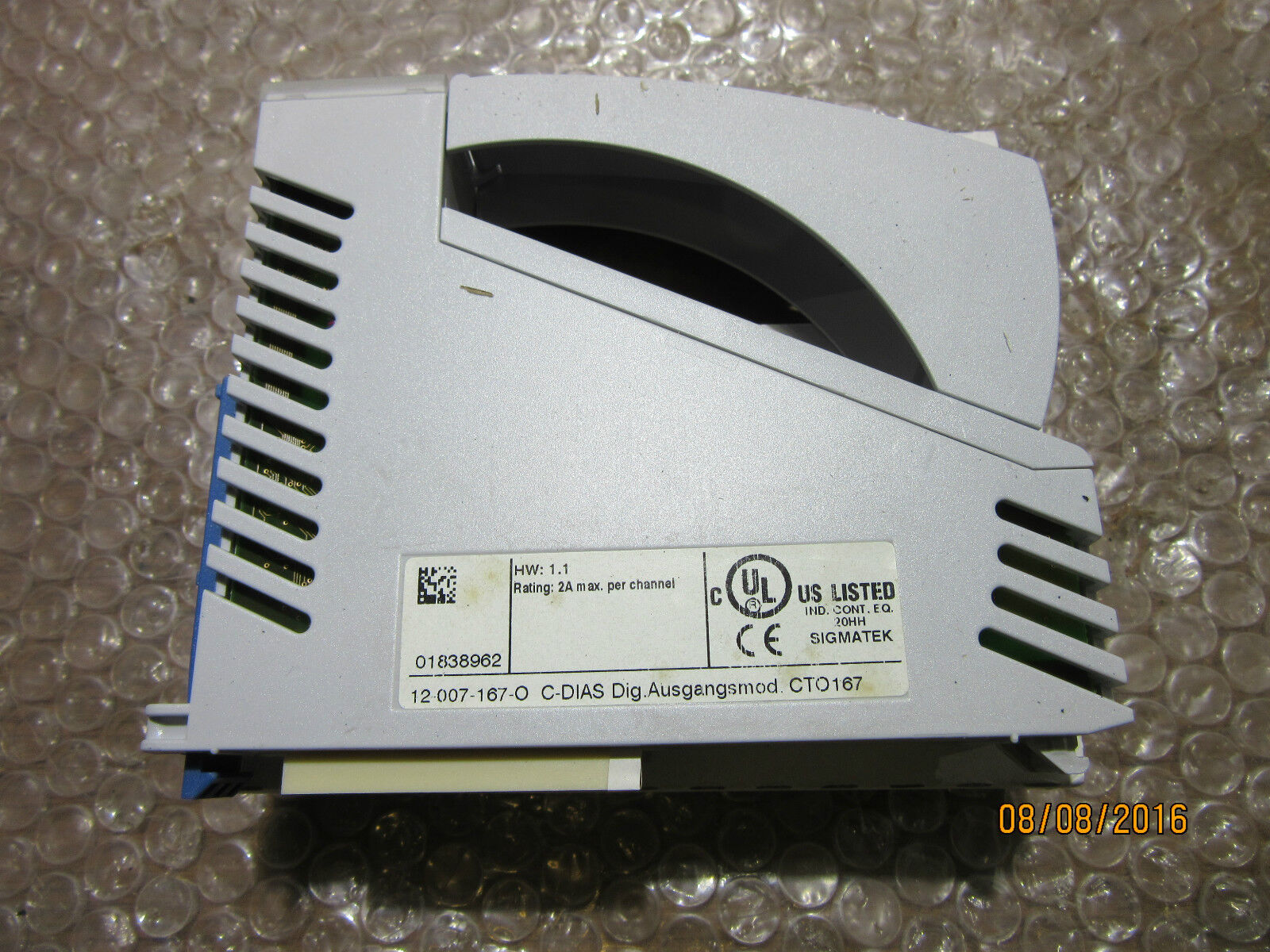 SIGMATEK C-DIAS Dig. Ausgangsmod. CTO167 - UNBENUTZT/UNUSED - 