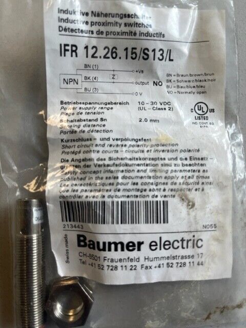 Baumer electric IFR 12.26.15/S13/L