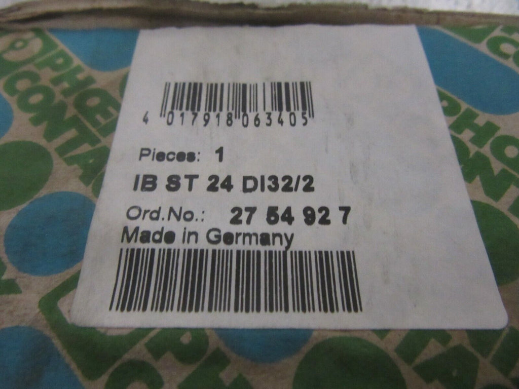 Phoenix Contact Interbus IB ST 24 DI32/2 2754985 +  2754927 27 54 92 7