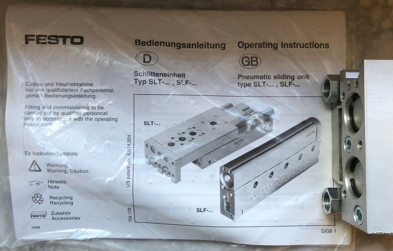 FESTO Mini-Schlitten SLT-20-125-P-A, Art.-Nr.: 188416 