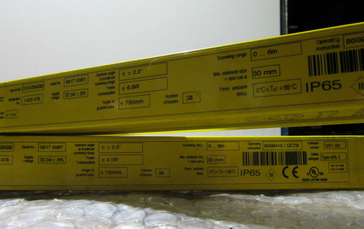 SICK C41S-0703AA300 + SICK C41E-0703AG300 SENDER and RECEIVER