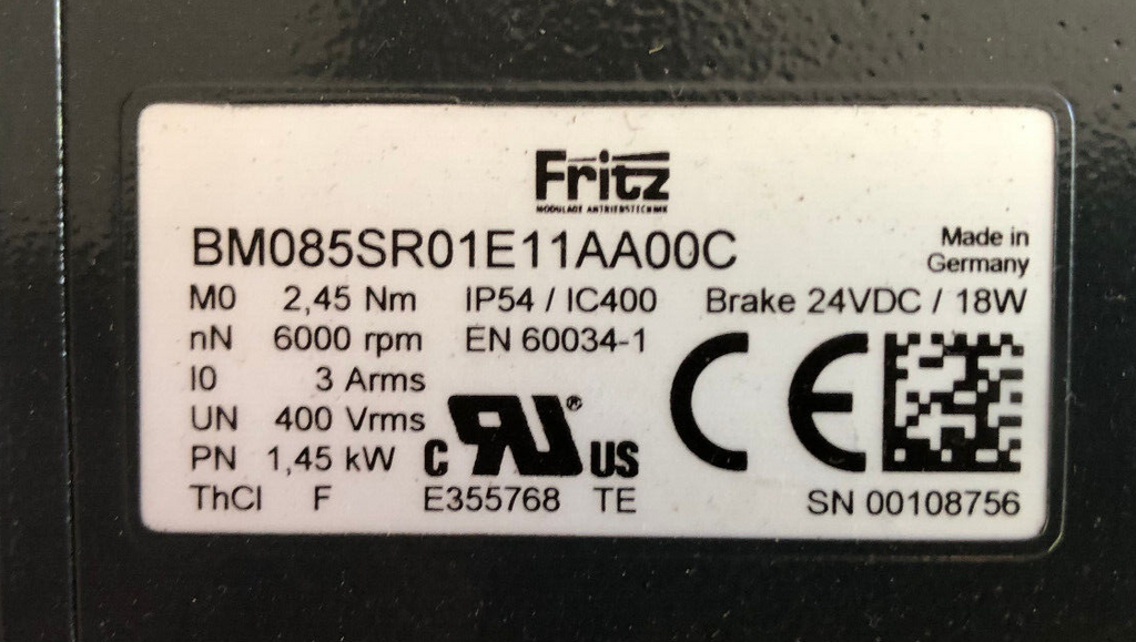 FRITZ BM085SR01E11AA00C mit Winkelgetriebe Neugart 100322152